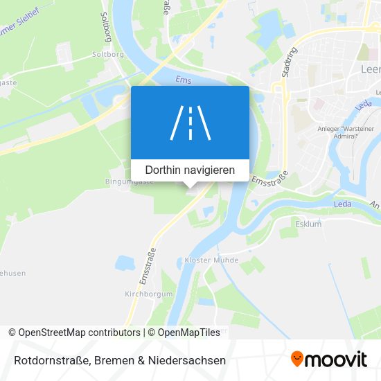 Rotdornstraße Karte