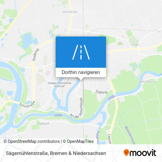 Sägemühlenstraße Karte