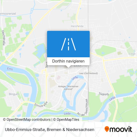 Ubbo-Emmius-Straße Karte