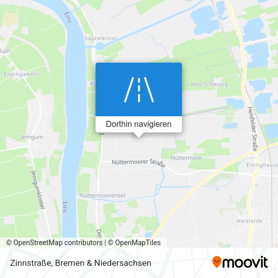Zinnstraße Karte