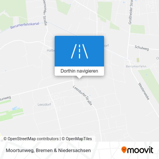 Moortunweg Karte