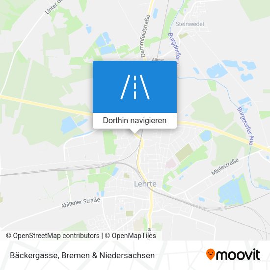 Bäckergasse Karte