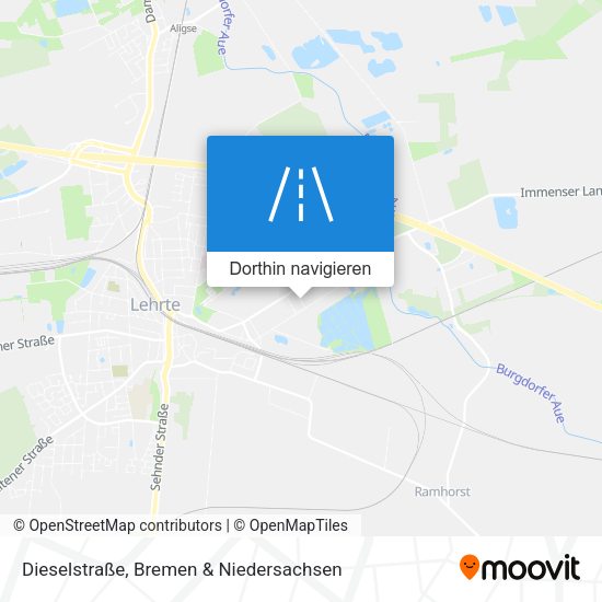 Dieselstraße Karte