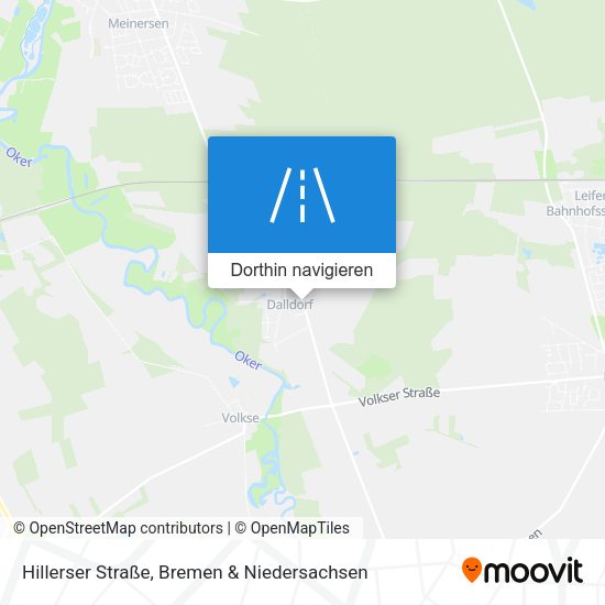 Hillerser Straße Karte