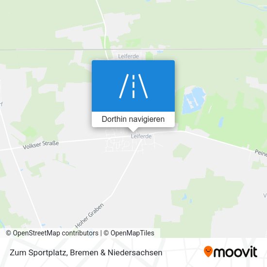 Zum Sportplatz Karte