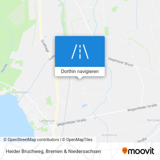 Heider Bruchweg Karte