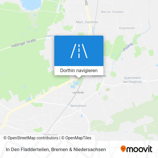 In Den Fladderteilen Karte