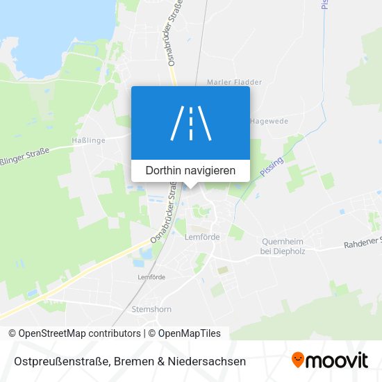 Ostpreußenstraße Karte