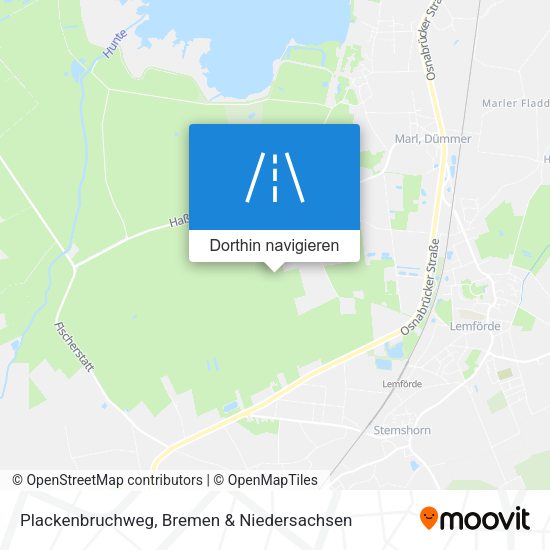 Plackenbruchweg Karte