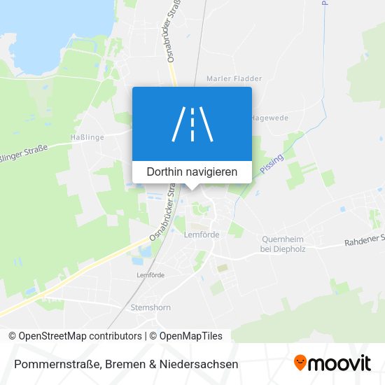 Pommernstraße Karte