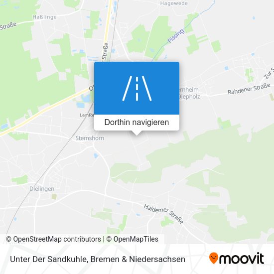 Unter Der Sandkuhle Karte