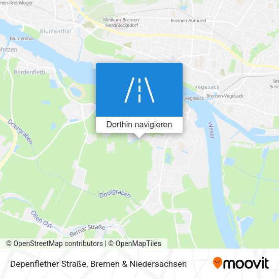 Depenflether Straße Karte