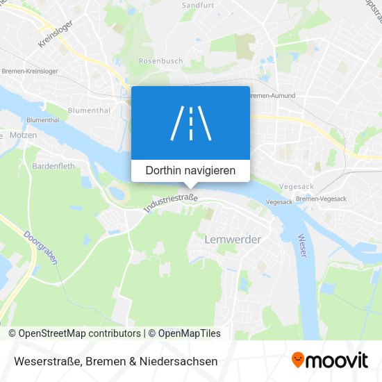 Weserstraße Karte