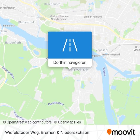 Wiefelsteder Weg Karte