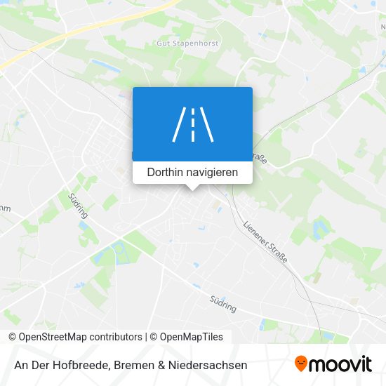An Der Hofbreede Karte