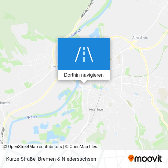Kurze Straße Karte