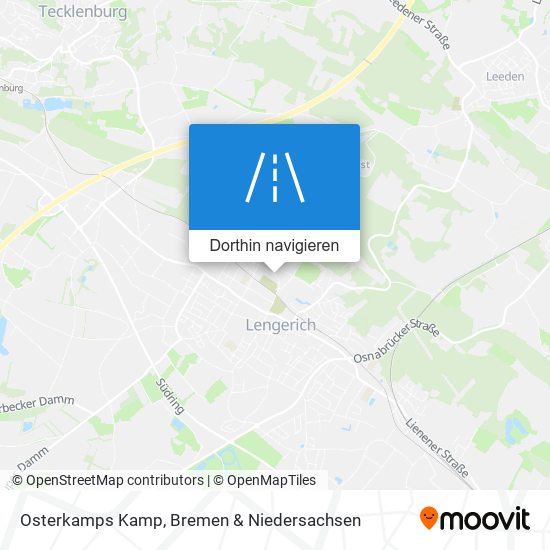 Osterkamps Kamp Karte