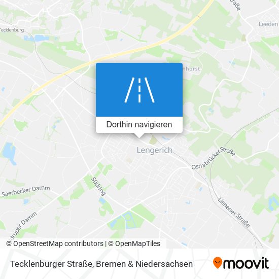 Tecklenburger Straße Karte
