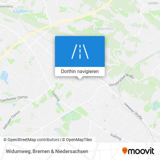 Widumweg Karte