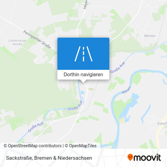 Sackstraße Karte