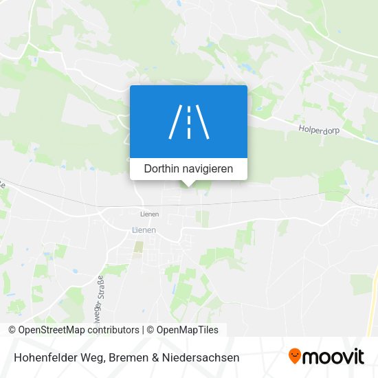 Hohenfelder Weg Karte