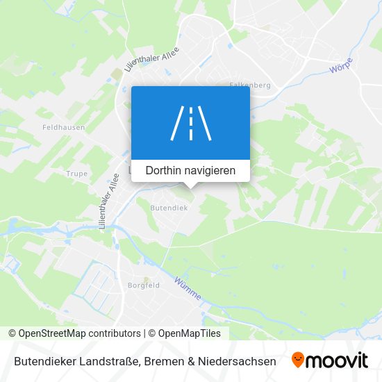 Butendieker Landstraße Karte