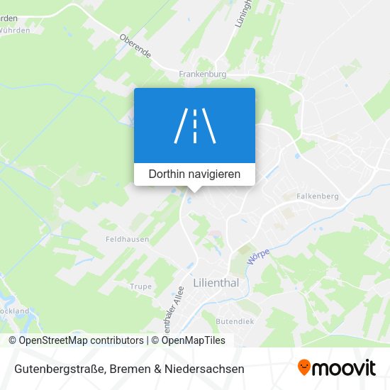 Gutenbergstraße Karte
