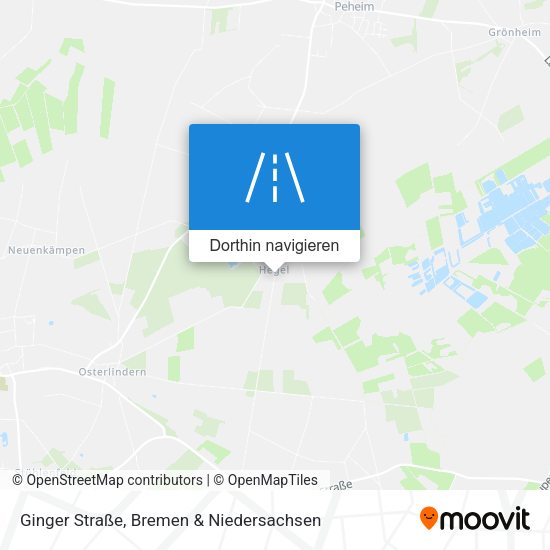 Ginger Straße Karte