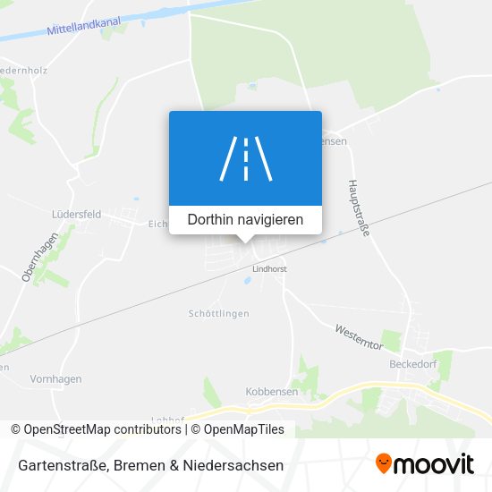 Gartenstraße Karte