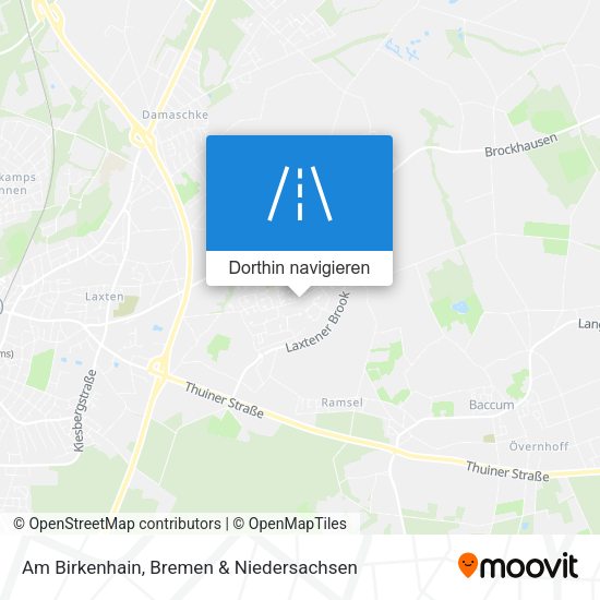 Am Birkenhain Karte