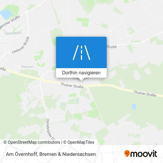 Am Övernhoff Karte