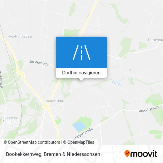 Bookekkernweg Karte