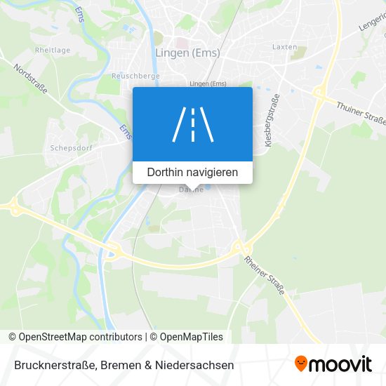 Brucknerstraße Karte
