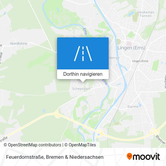 Feuerdornstraße Karte