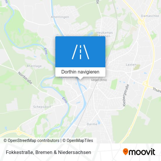 Fokkestraße Karte