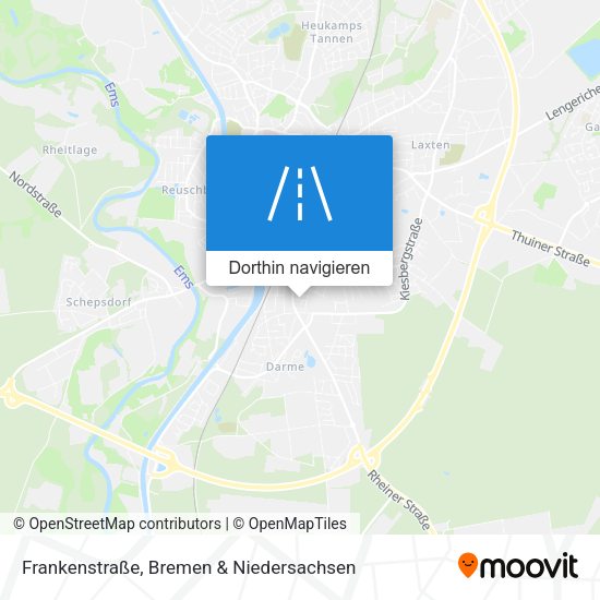 Frankenstraße Karte