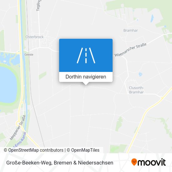 Große-Beeken-Weg Karte
