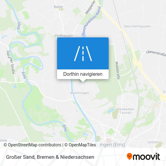 Großer Sand Karte