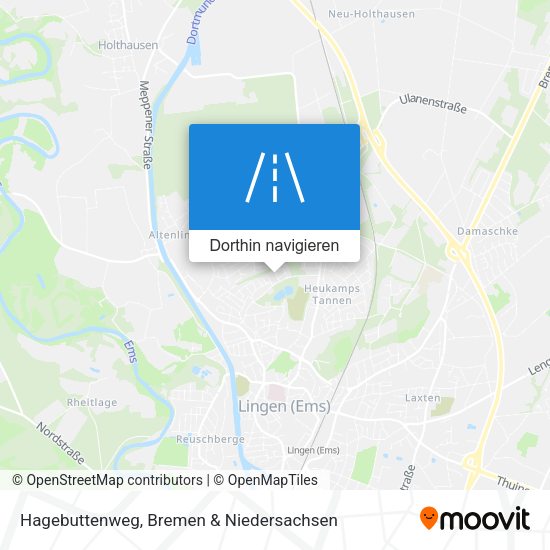Hagebuttenweg Karte