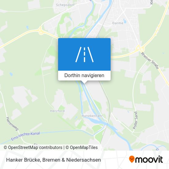 Hanker Brücke Karte