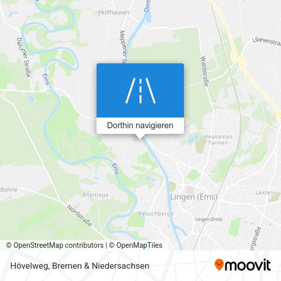 Hövelweg Karte