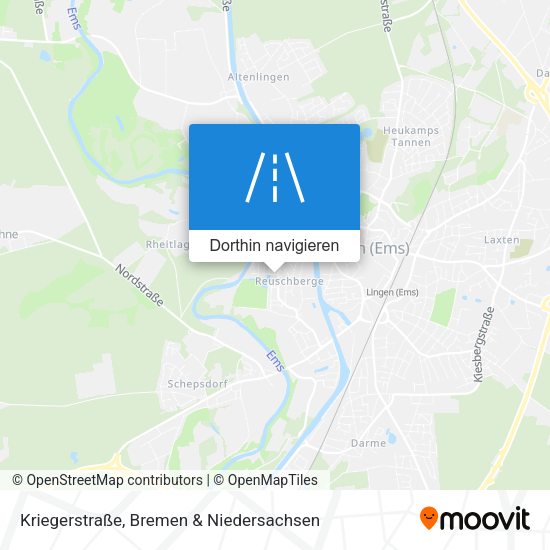 Kriegerstraße Karte