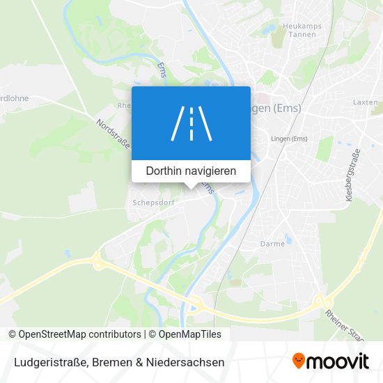 Ludgeristraße Karte