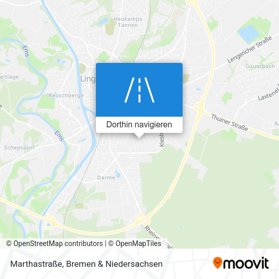 Marthastraße Karte