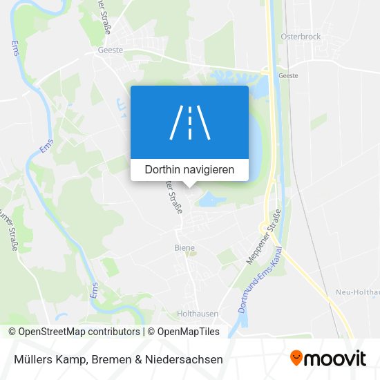 Müllers Kamp Karte