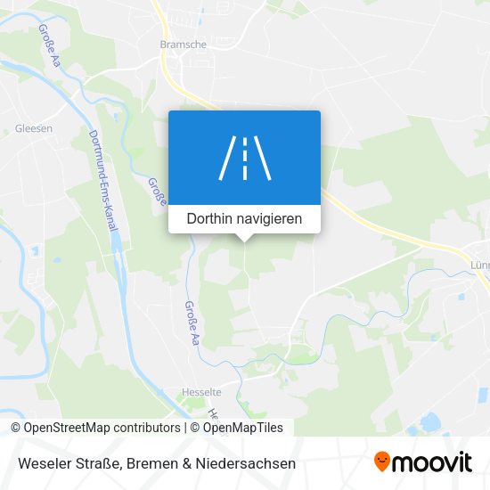 Weseler Straße Karte
