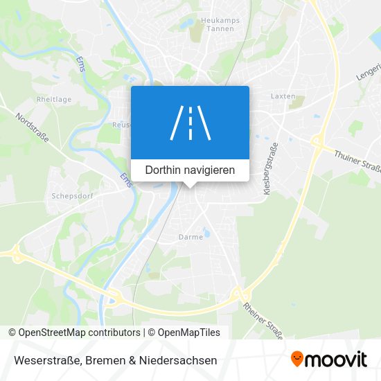 Weserstraße Karte
