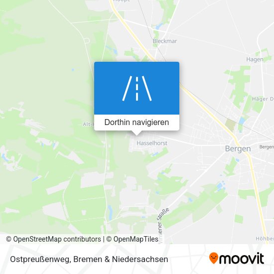 Ostpreußenweg Karte