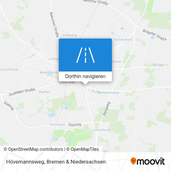 Hövemannsweg Karte