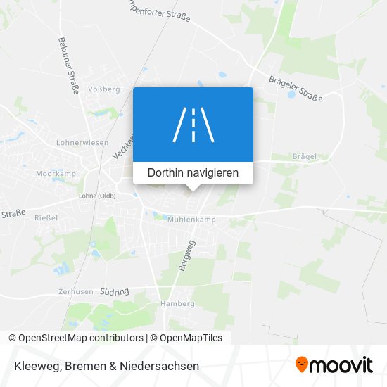 Kleeweg Karte